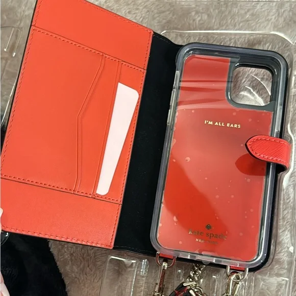 NIB Kate Spade iPhone 12 Pro Crossbody Case - Red - Picture 3 of 3
